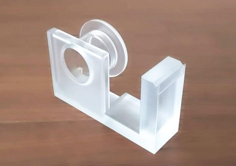 無印良品のテープカッターにテープをセットする前の状態の画像