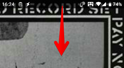 Androidスマホの画面上部の画像