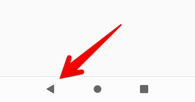 Androidの画面下（3ボタンのナビゲーションバー）の画像